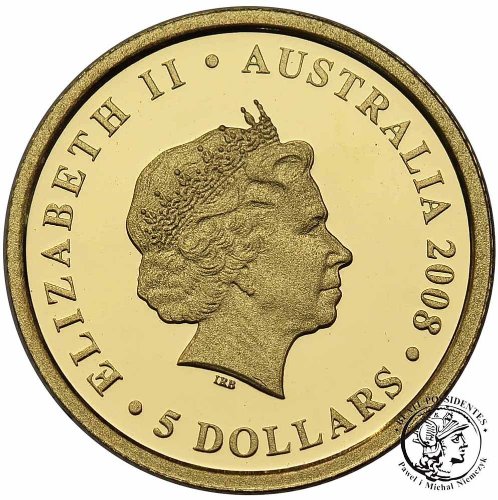 Australia 5 dolarów 2008 Koala st.L