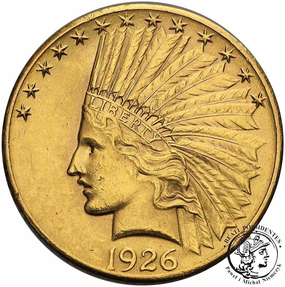 USA 10 dolarów 1926 Philadelphia Indianin st.2