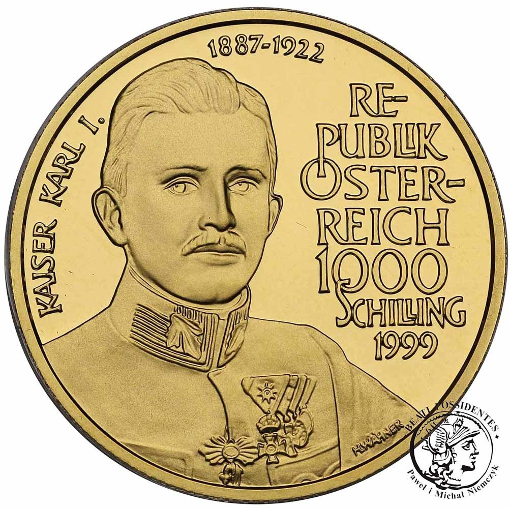 Austria 1000 szylingów 1999 Karol I st.L