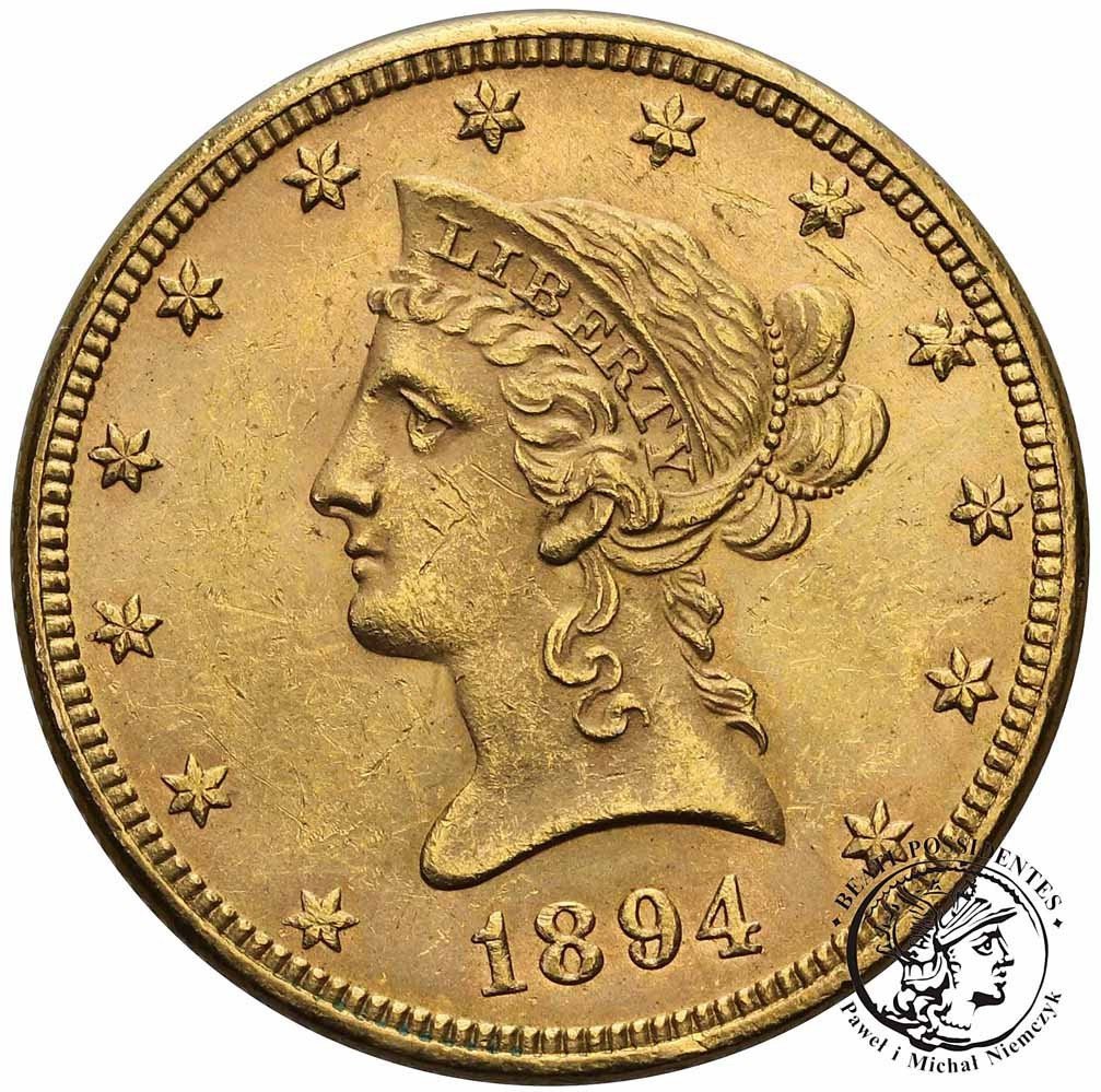 USA 10 dolarów 1894 Philadelphia st.1-