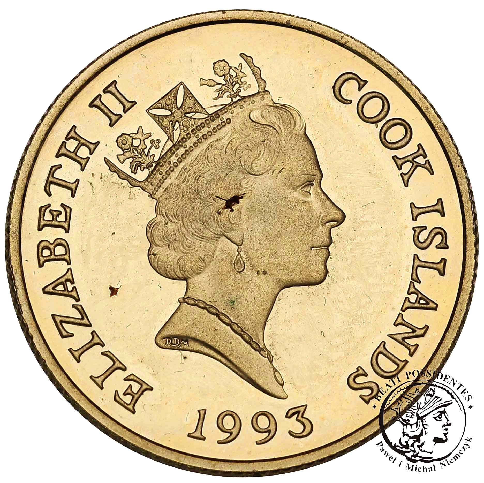 Cook Islands 50 dolarów 1993 odkrycie Ameryki st. L
