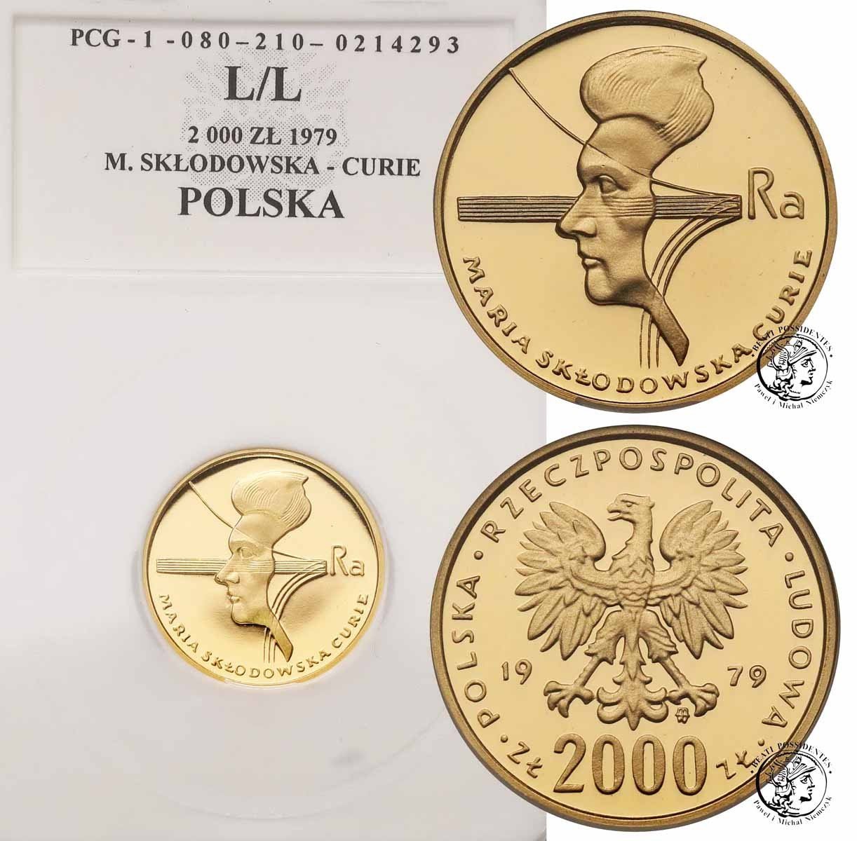 Polska PRL 2000 złotych 1979 Skłodowska L/L