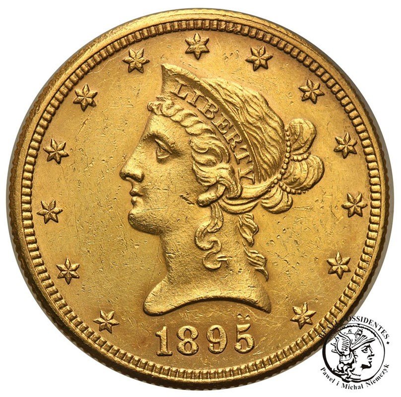 USA 10 dolarów 1895 Philadelphia st.1-