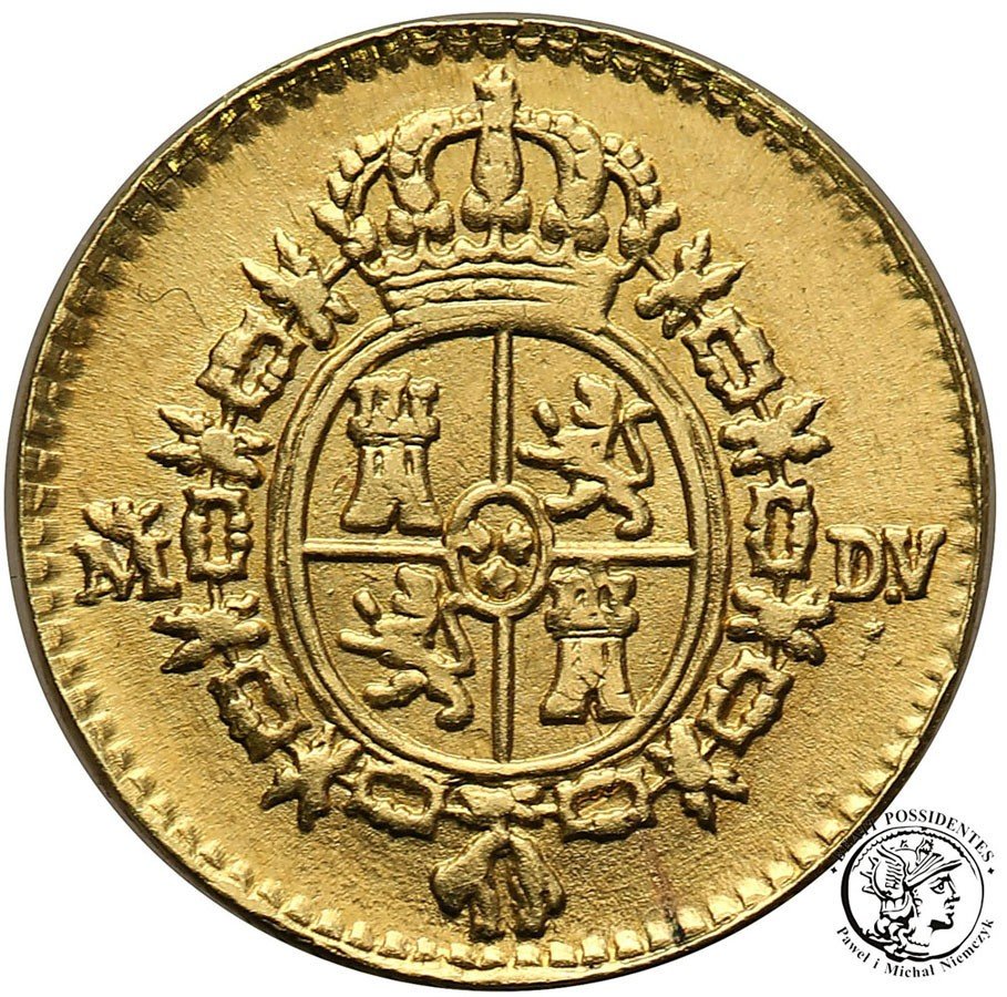 Hiszpania 1/2 Escudo 1787 Madrid st. 2-