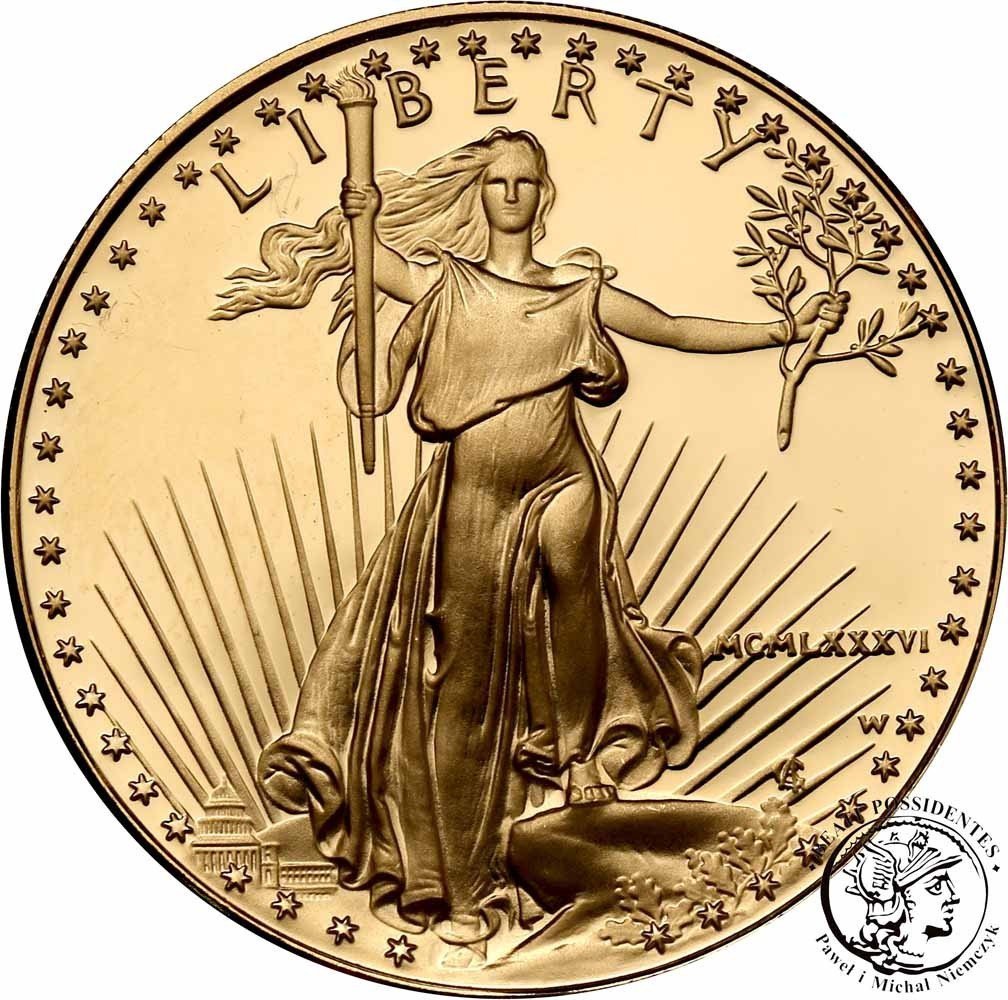 USA 50 dolarów 1986 uncja złota st.L/L-