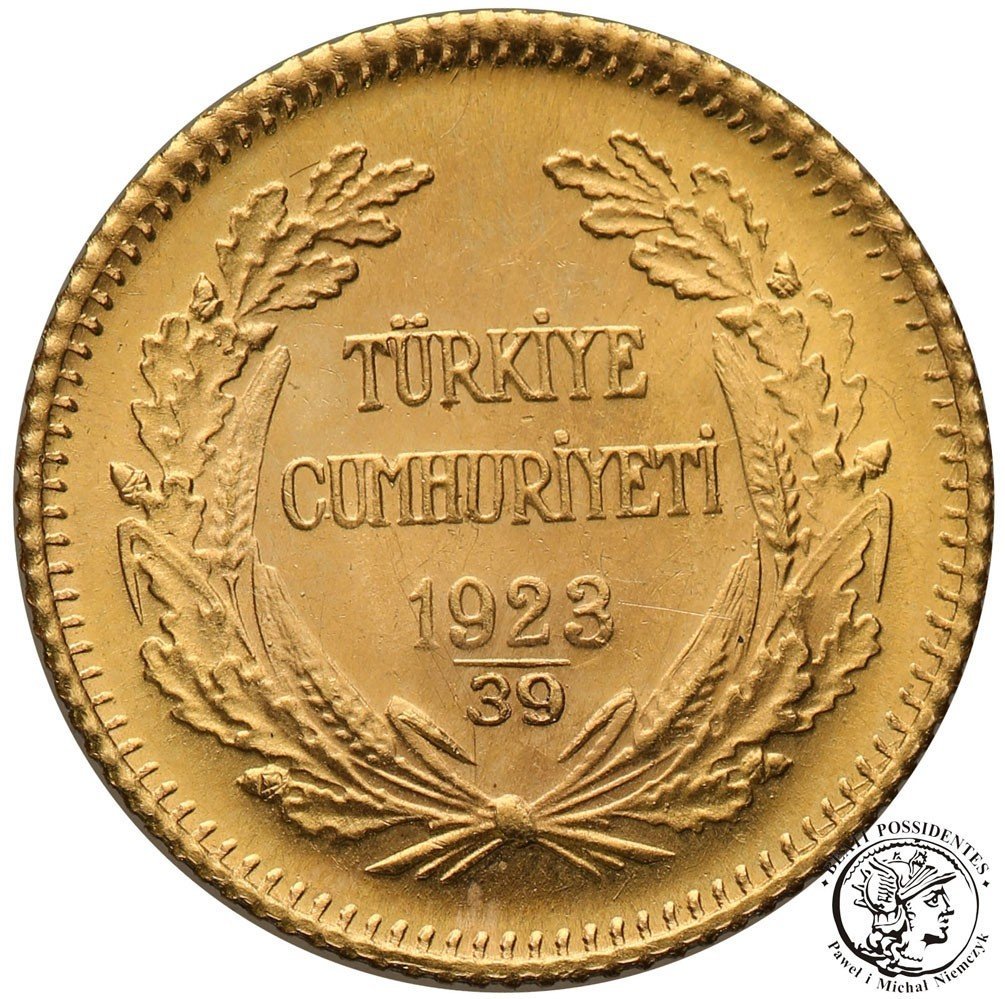 Turcja 25 Piastrów 1923/39 (AD 1962) st.1