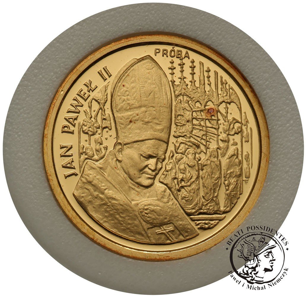 PRÓBA Au 20 000 złotych 1991 Papież Jan Paweł II Ołtarz st.L