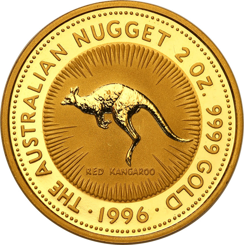 Australia Elżbieta II 200 Dolarów 1996 Kangur 2 uncje złota st.L