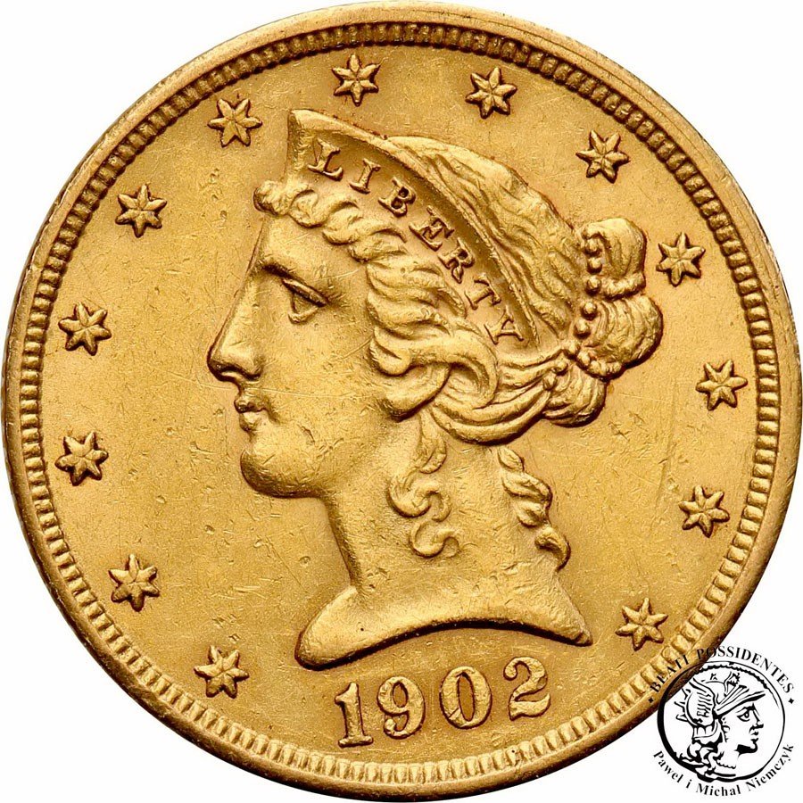 USA 5 dolarów 1902 S San Francisco st. 2