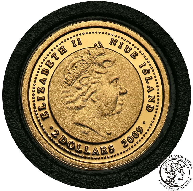Niue 2 dolary Fryderyk Chopin 2009 st. L