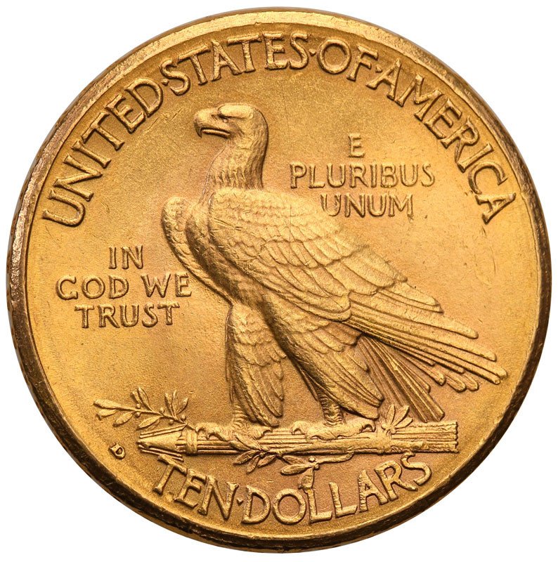 USA 10 dolarów 1910 Indianin D Denver st.1-
