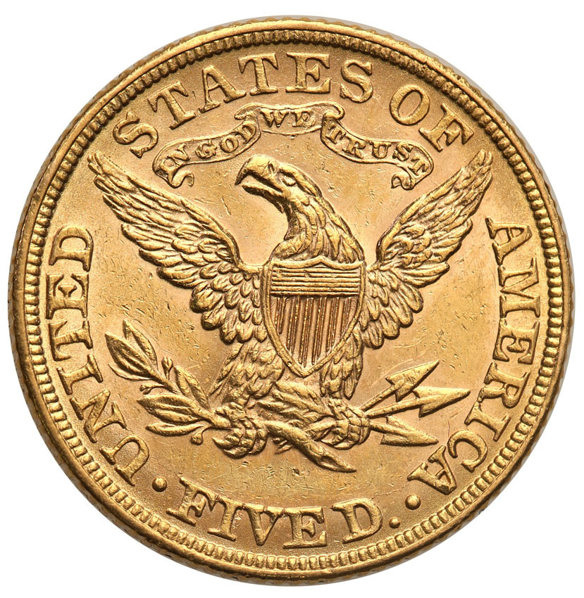 USA 5 dolarów 1882 Filadelfia st.1/1-
