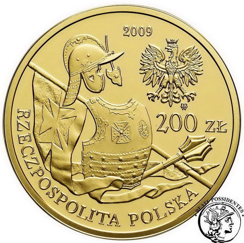 Polska III RP 200 złotych 2009 Husarz st.L