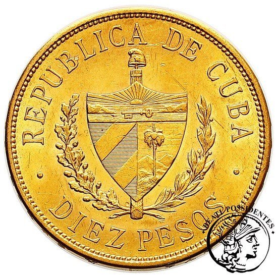 Kuba 10 pesos 1916 st. 2+