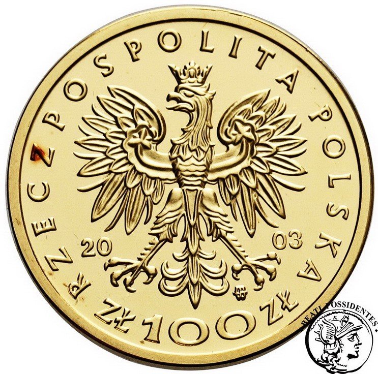 Polska III RP 100 złotych 2003 Władysław III Warneńczyk st. L