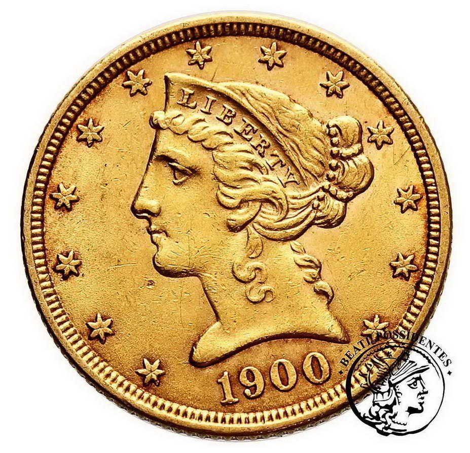 USA 5 $ dolarów 1900 Philadelfia st.2-
