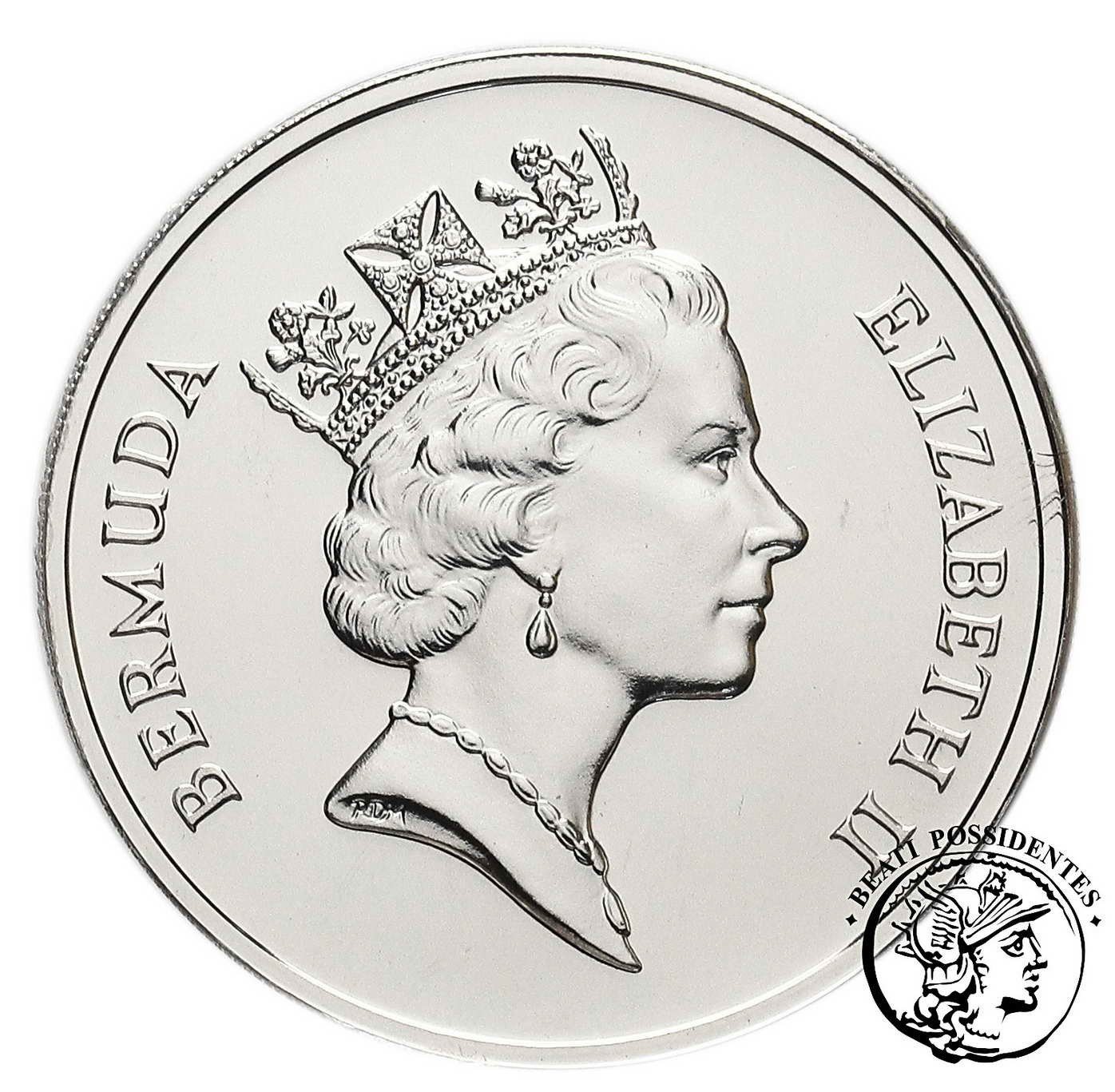 Bermudy Elżbieta 25 $ dolarów Pallad 1 Oz Pd 999 st. 1