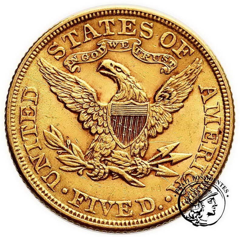 USA 5 $ dolarów 1900 Philadelfia st.2-