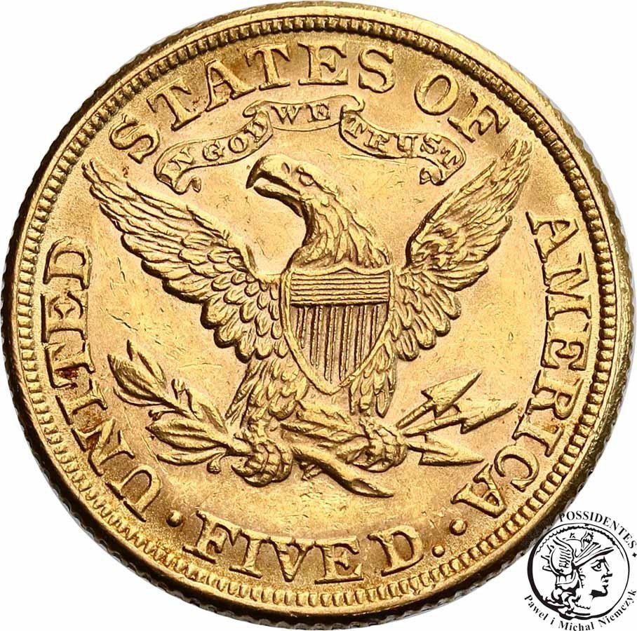 USA 5 dolarów 1881 Philadelphia st. 2