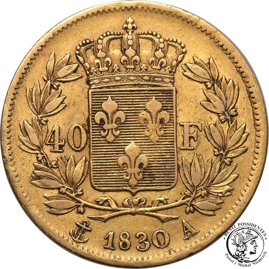 Francja 40 franków 1830 A Paris st. 3