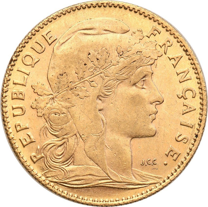 Francja 10 franków 1907 st. 1-