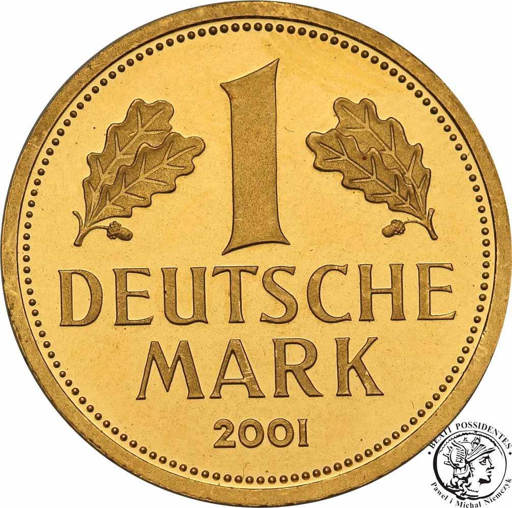 Niemcy 1 marka 2001 J pożegnalna (Abschieldmark) st. L