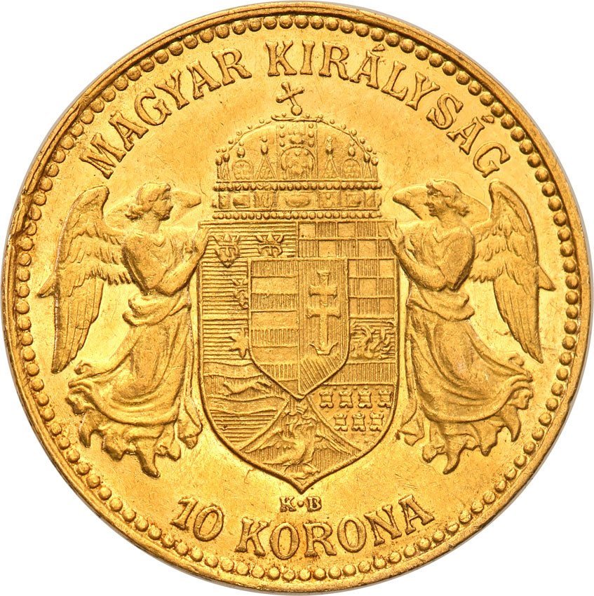 Węgry 10 Koron 1911 F.J. I st.1-