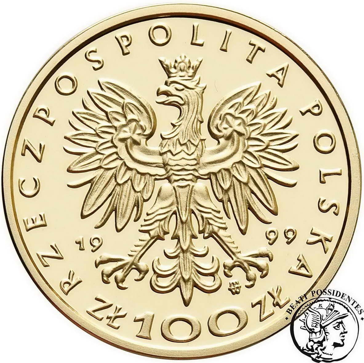 Polska III RP 100 złotych Zygmunt II August 1999 st. L Stempel Lustrzany