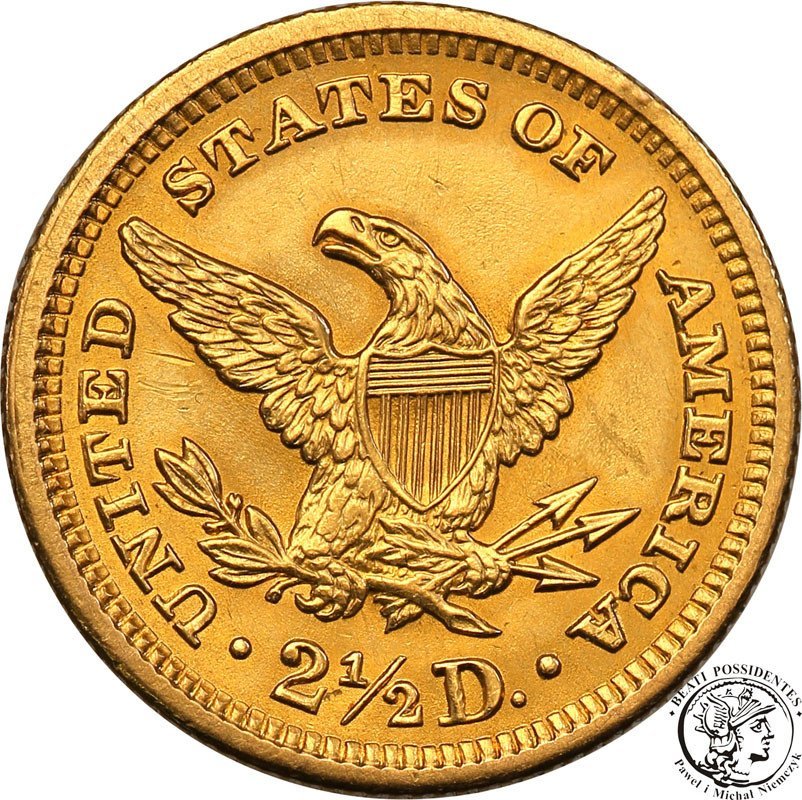 USA 2 1/2 dolara 1907 Philadelphia st.1-