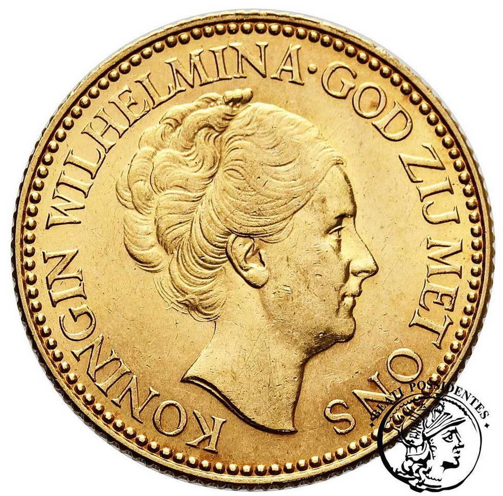 Holandia 10 Guldenów 1925 Wilhelmina st.1
