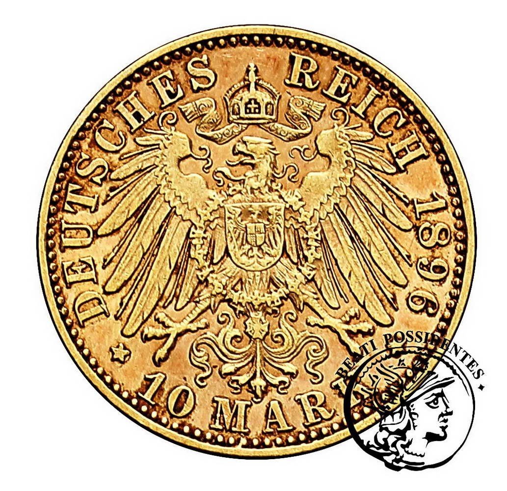 Niemcy Saksonia Albert 10 Marek 1896 E st. 3+