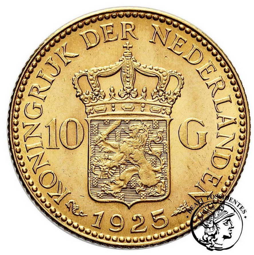 Holandia 10 Guldenów 1925 Wilhelmina st.1