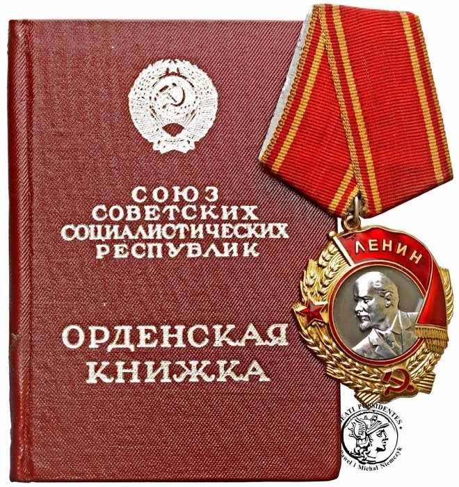 Rosja Order Lenina no 425735 + legitymacja ZŁOTO + PLATYNA