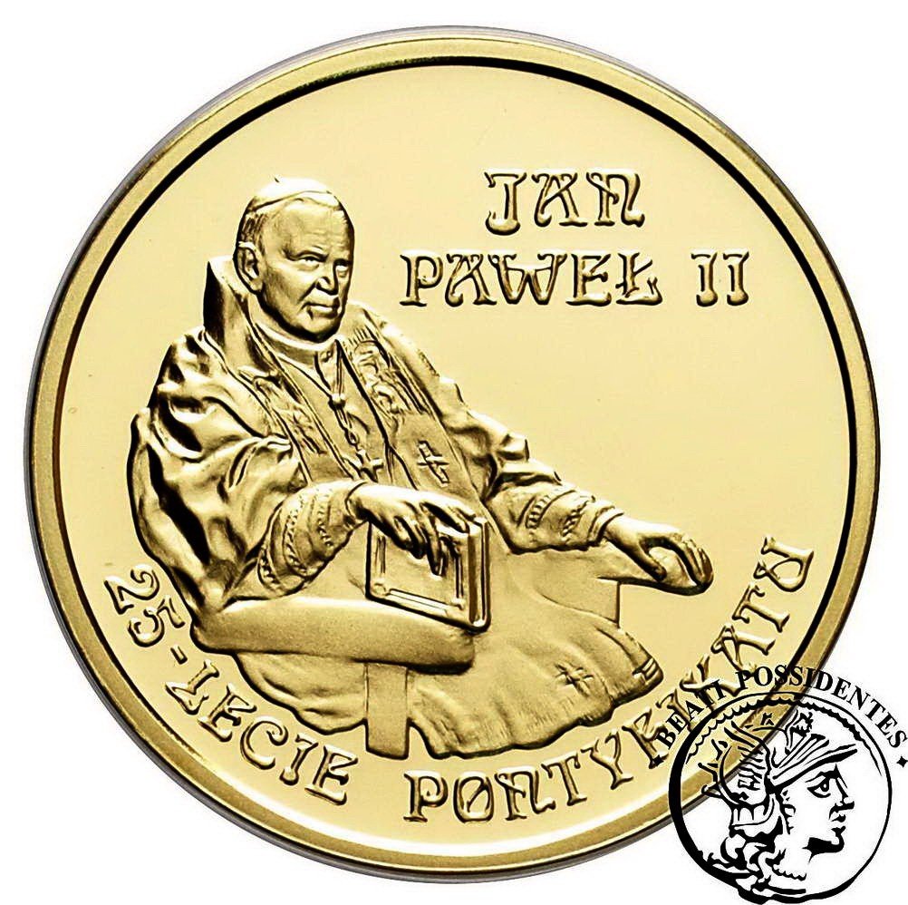 Polska III RP 200 zł 2003 Jan Paweł II 25-lecie pontyfikatu st.L-