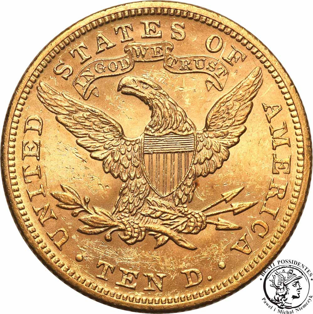 USA 10 dolarów 1895 Philadelphia st.1-/2+