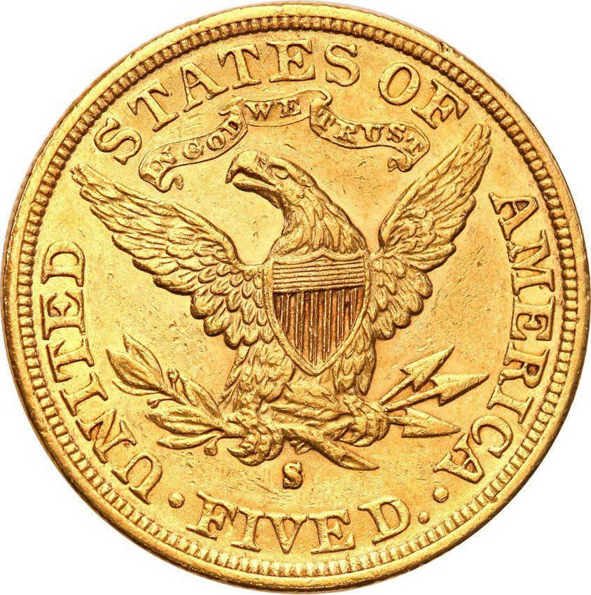 USA 5 dolarów 1897 S San Francisco st.2