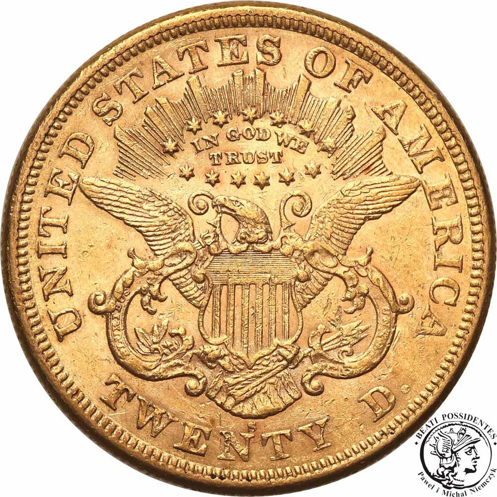 USA 20 dolarów 1874 S San Francisco st. 3+