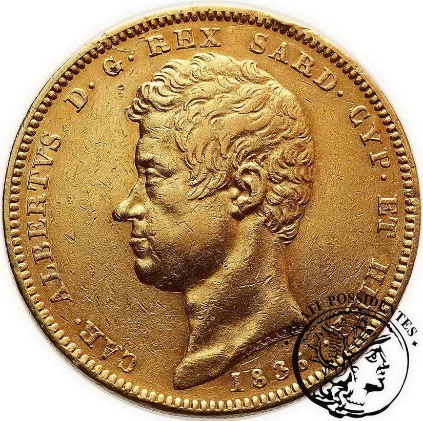Italia Sardynia 100 lirów 1836 (mennica Genua)