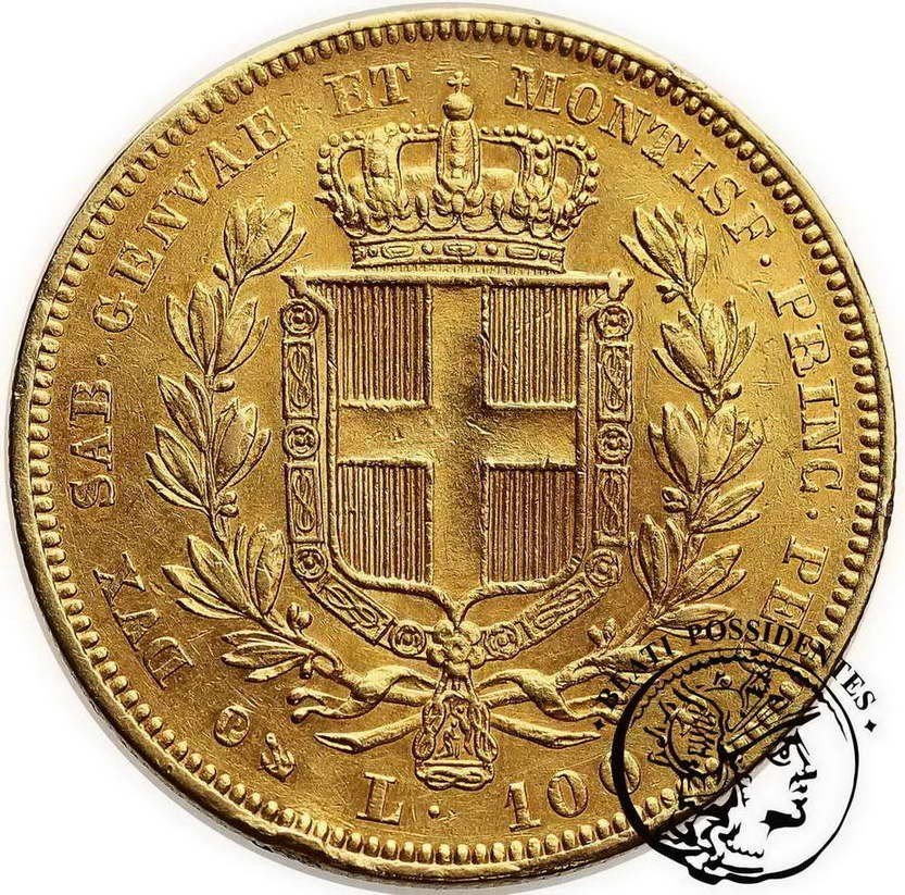 Italia Sardynia 100 lirów 1836 (mennica Genua)
