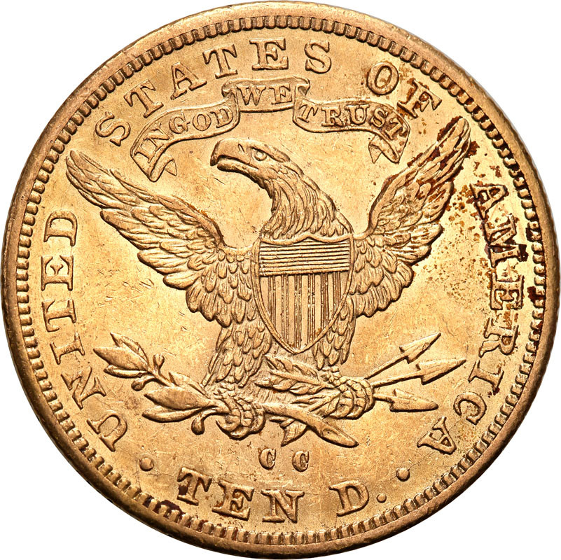 USA 10 Dolarów 1891 CC Carson City st.1-