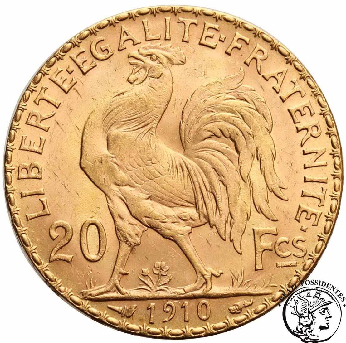 Francja 20 franków 1910 st. 1