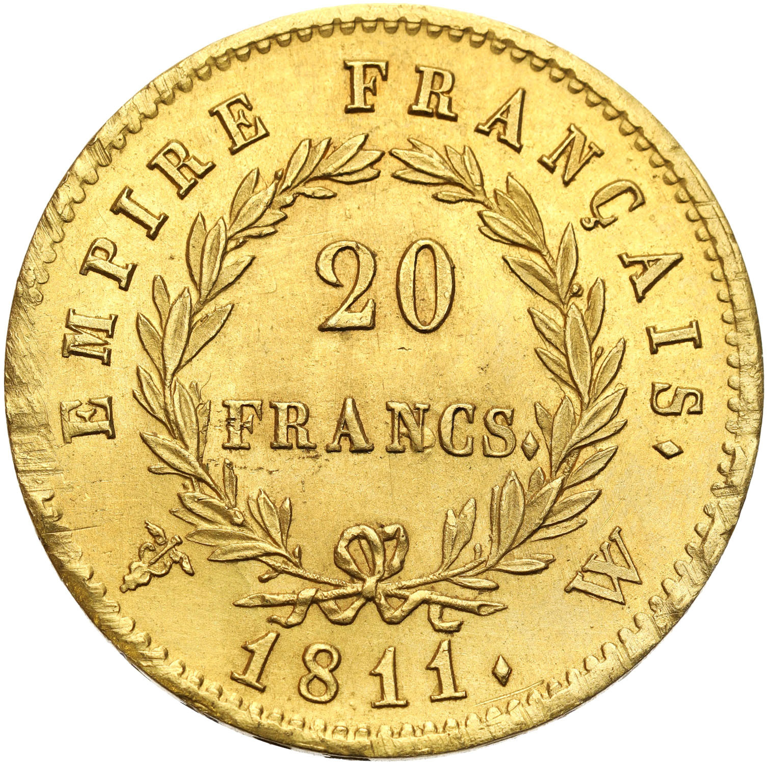 Francja, Napoleon Bonaparte (1804-1815). 20 franków 1811 W, Lille