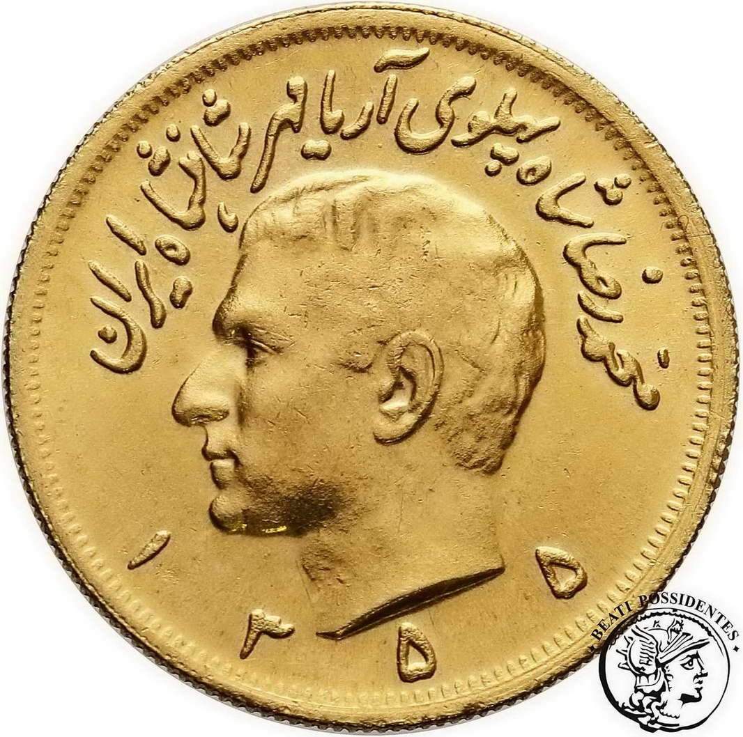 Iran Mohammed Reza Pahlevi 2 1/2 Pahlevi 1355 SH (1976 AD) st. 2-