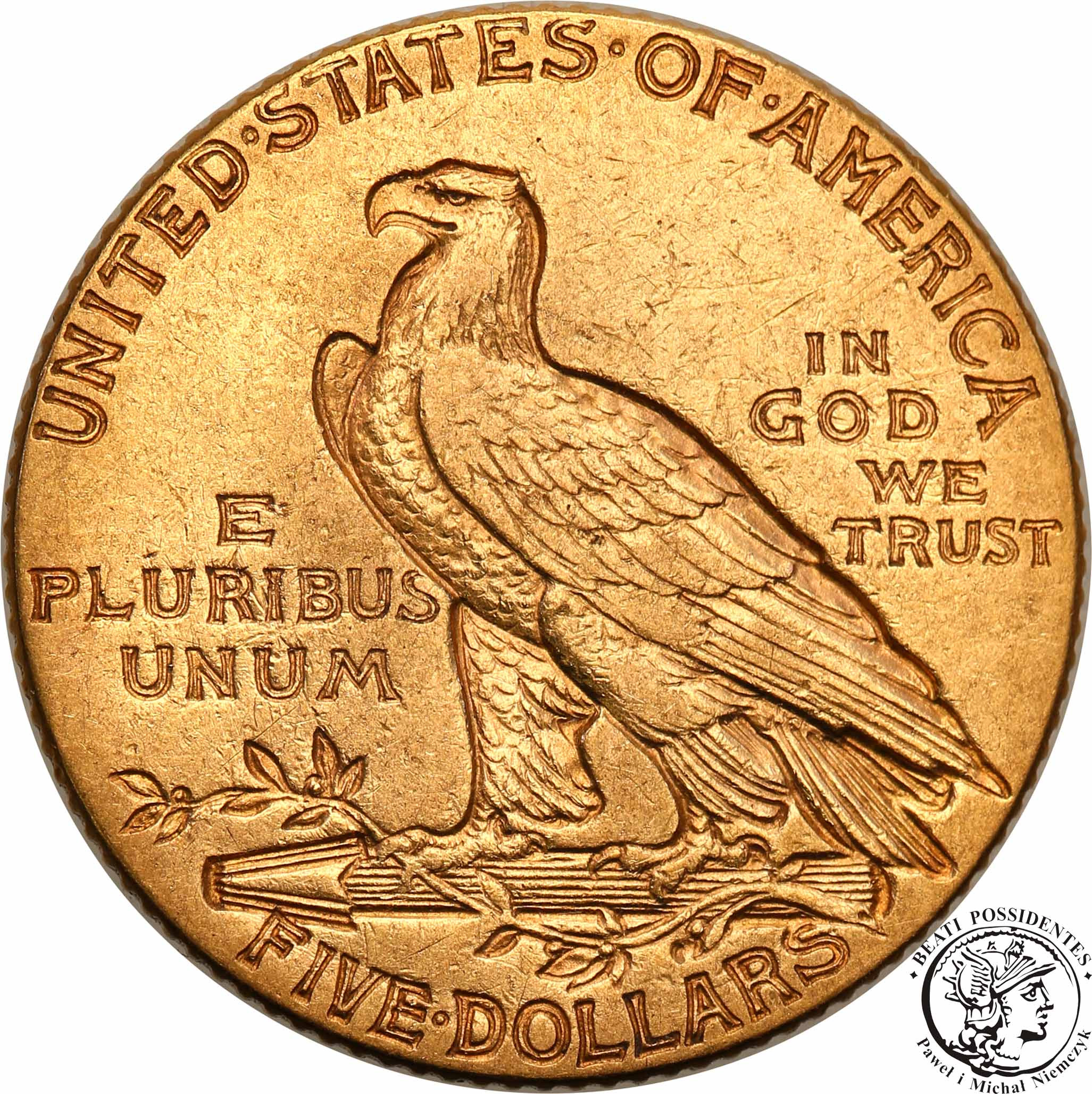 USA 5 dolarów 1912 Philadelphia Indianin st.2