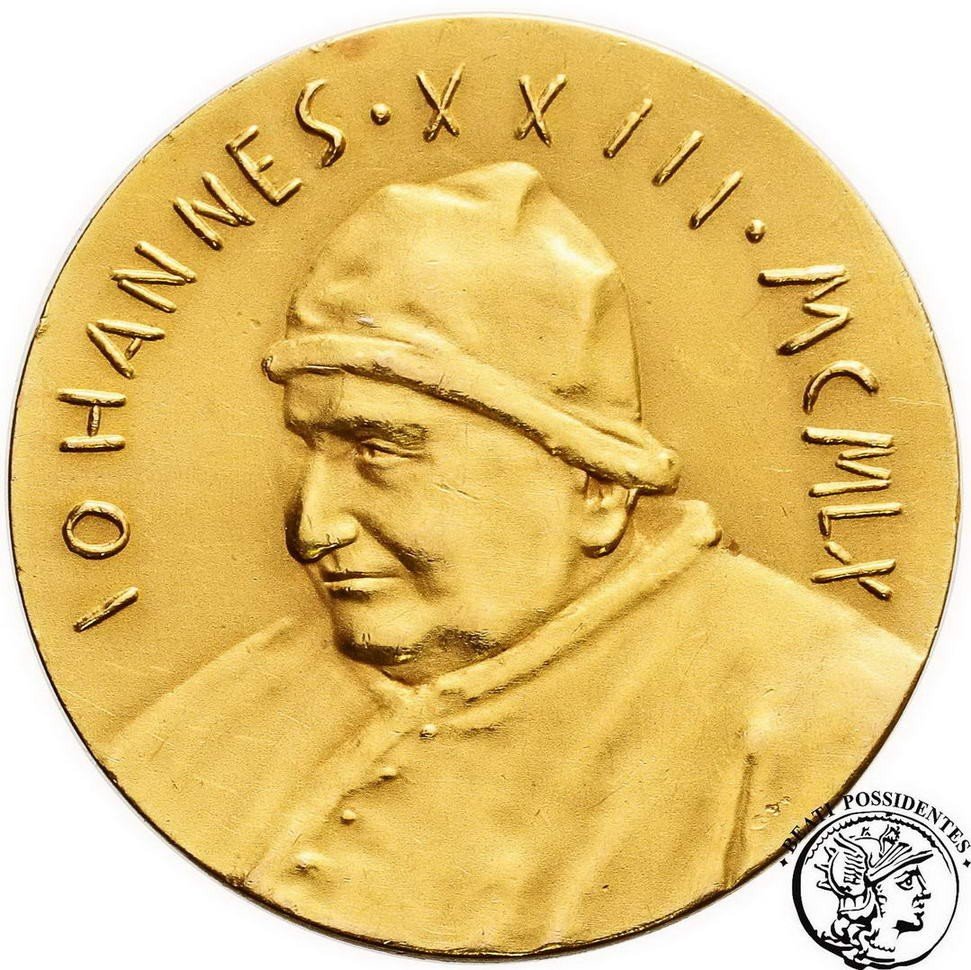 Watykan medal Jan XXIII 1960 złoto st.2