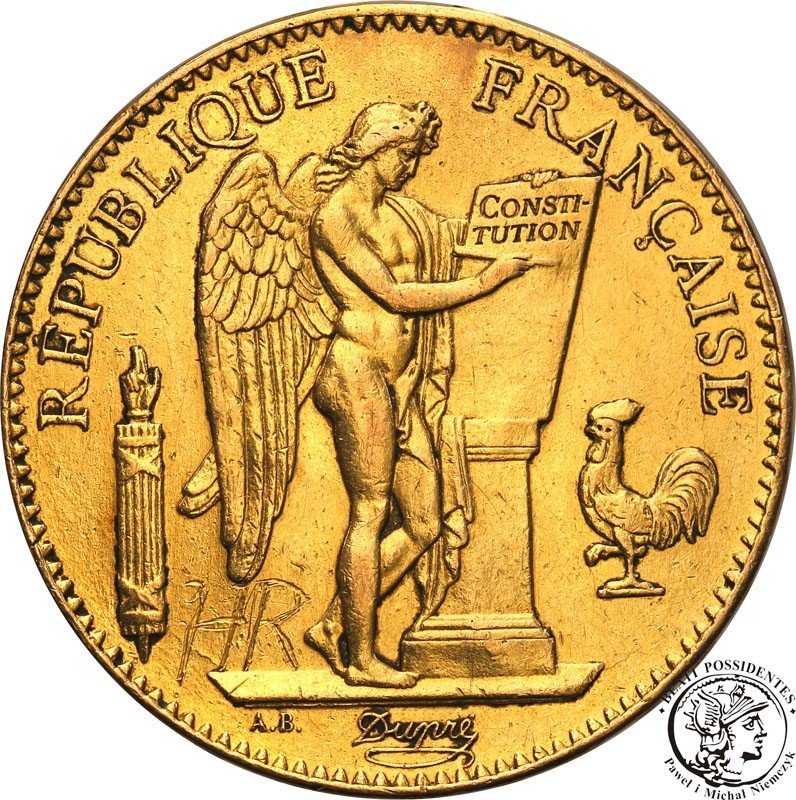 Francja 100 franków 1882 A Anioł st.3+