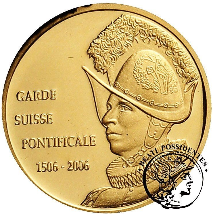 Kongo 20 franków 2006 gwardia szwajcarska st. L