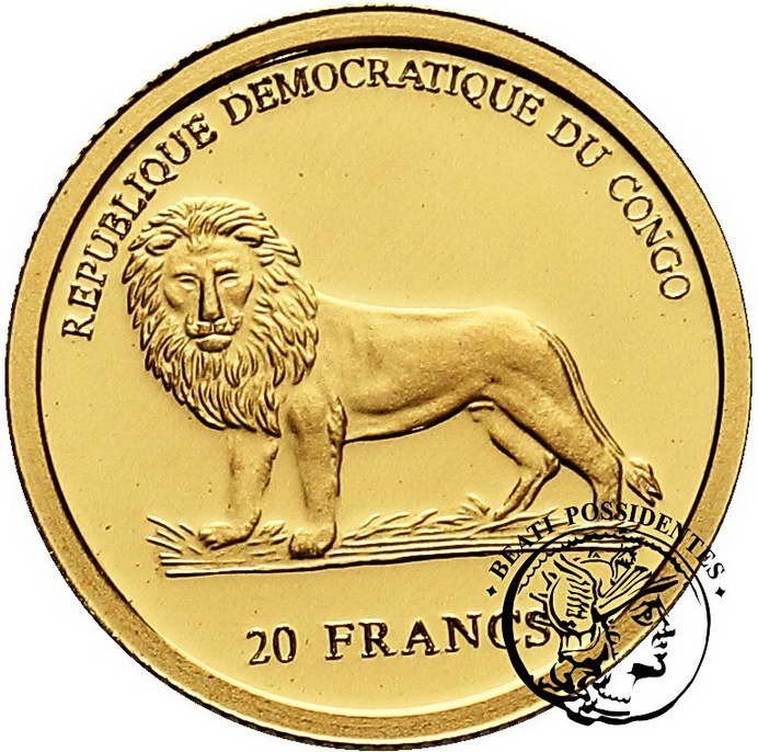 Kongo 20 franków 2006 gwardia szwajcarska st. L