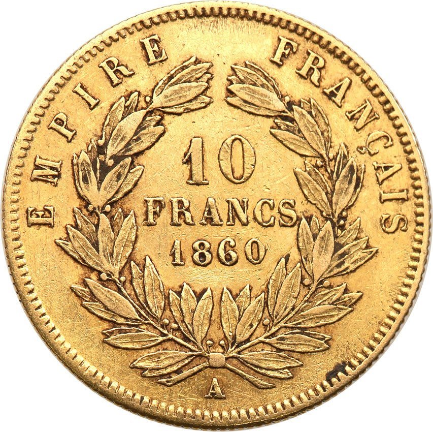 Francja 10 franków 1860 A st. 2 