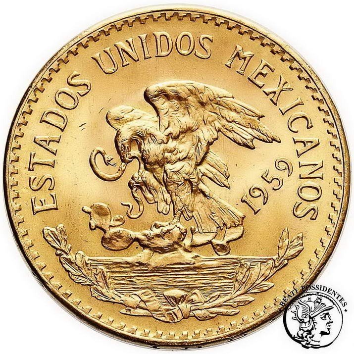 Meksyk 20 Pesos 1959 (nowe bicie) st. 1-
